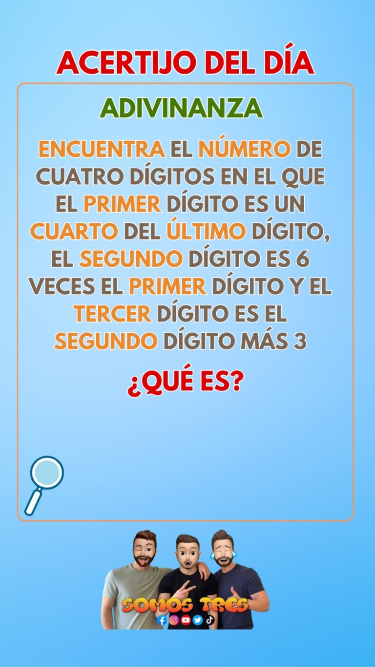 ACERTIJO DEL DIA