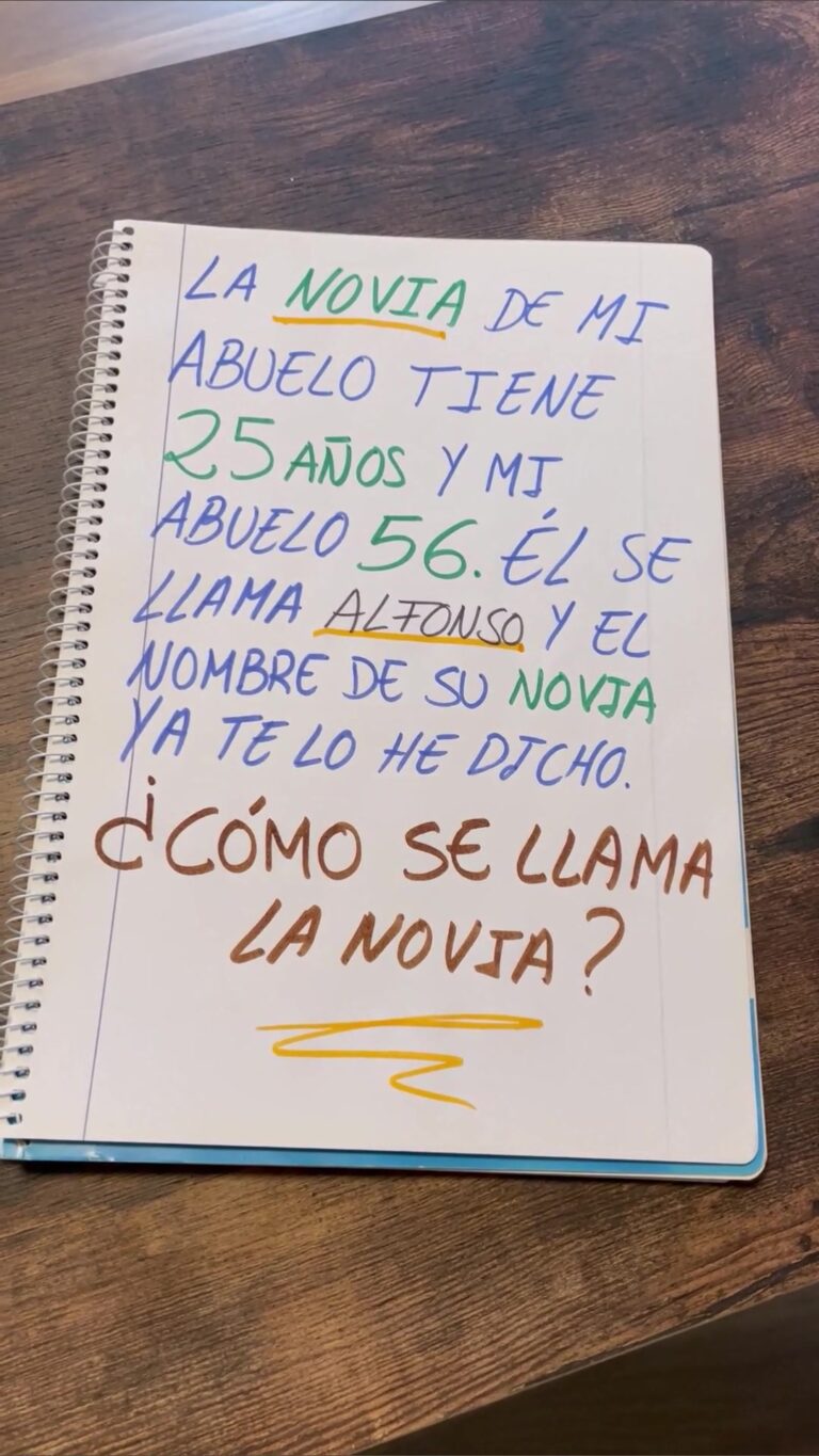 ¿Cómo se llama la novia de mi abuelo?