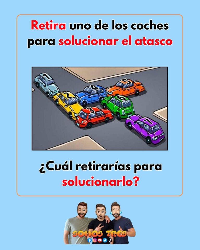 Retira uno de los coches para solucionar el atasco