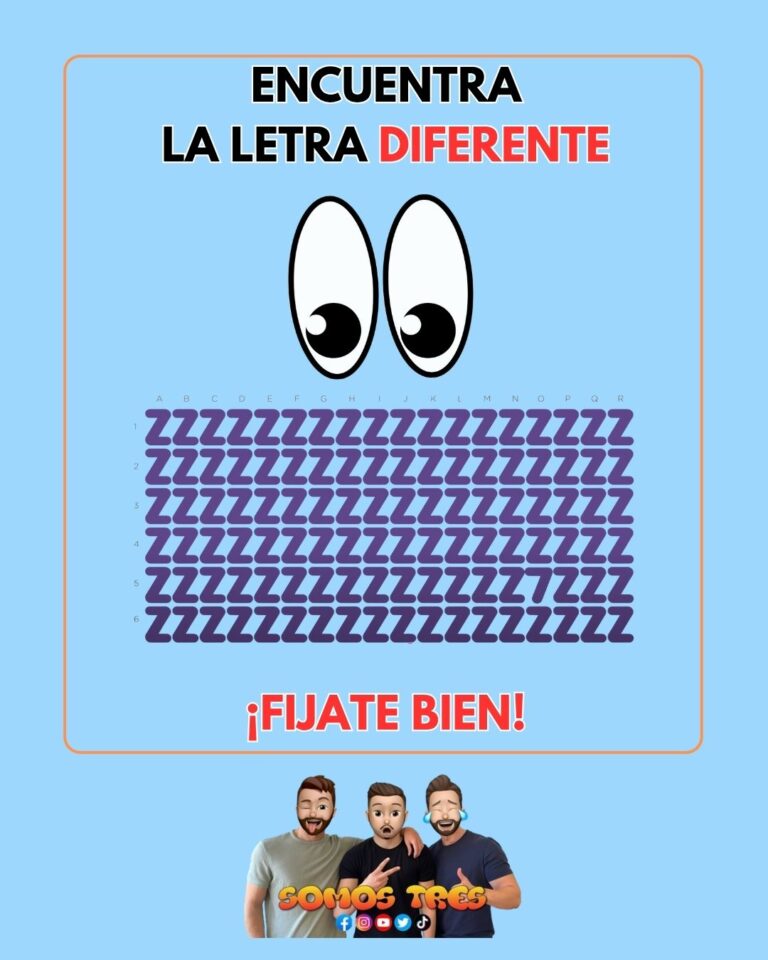 Encuentra la letra diferente